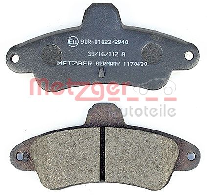 METZGER 1170430 Bremsbelagsatz, Scheibenbremse